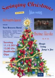 Swinging Chrismas Tom Browne Partyband Köln- Olpe Kölner Partyband spielt swinging chrismas in Olpe